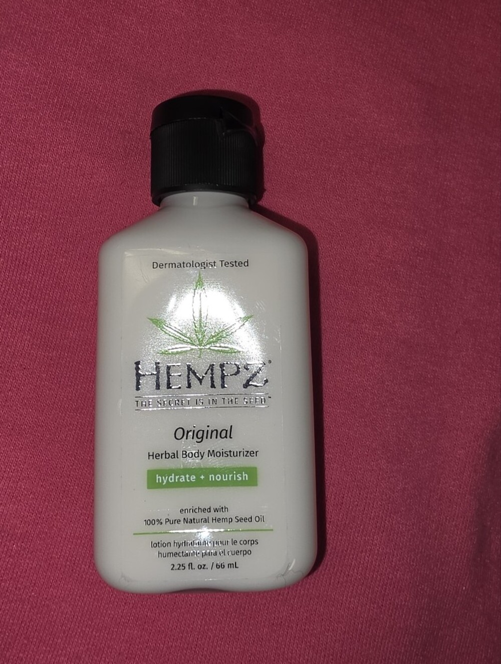 Hempz Original Herbal Body Moisturizer - White with Black Cap